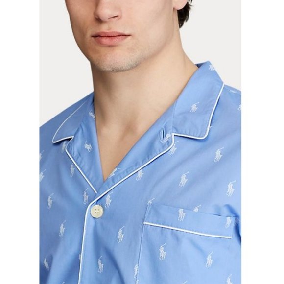 Polo Ralph Lauren Men's All Over Polo Player Pajama Shirt - Picture 3 of 5